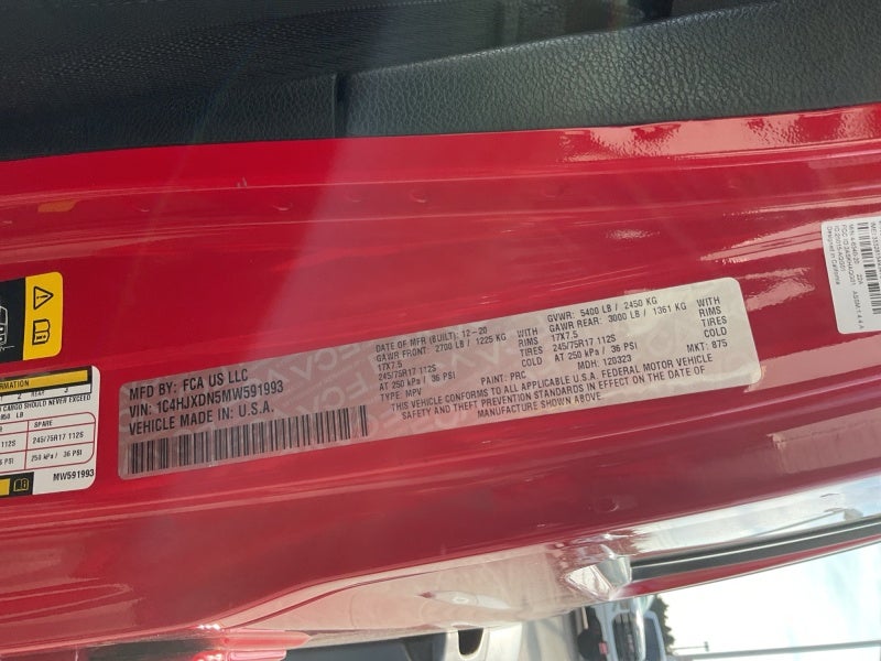 2021 Jeep Wrangler Sport S