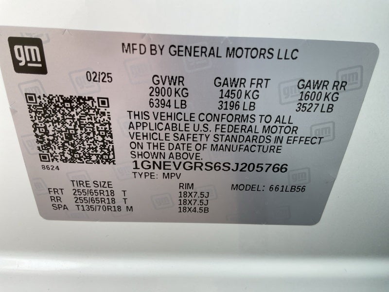 2025 Chevrolet Traverse AWD LT