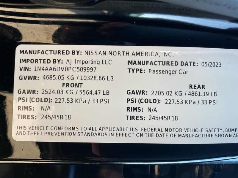 2023 Nissan Maxima SL