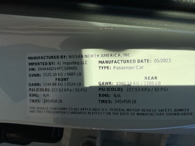 2023 Nissan Maxima SL