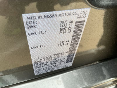 2025 Nissan Altima SR