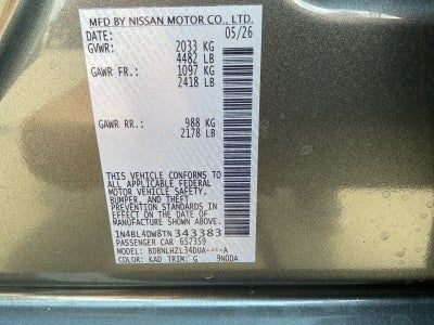 2026 Nissan Altima SV