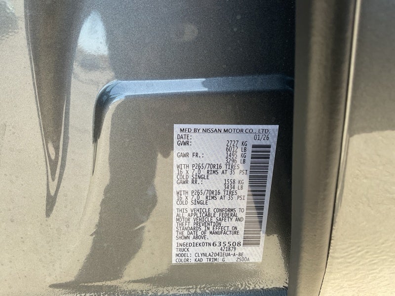 2026 Nissan Frontier Crew Cab S