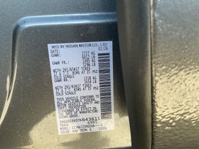 2026 Nissan Frontier Crew Cab SV