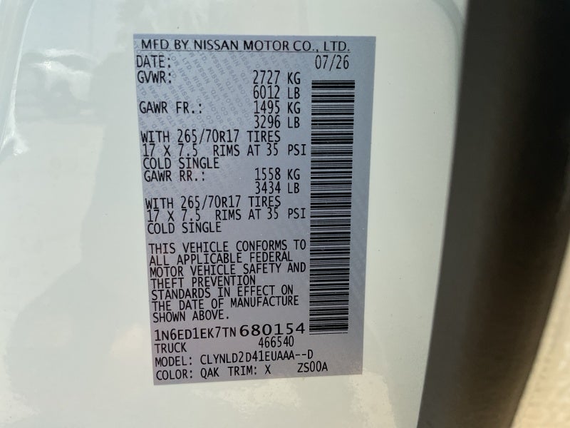2026 Nissan Frontier Crew Cab PRO-4X®