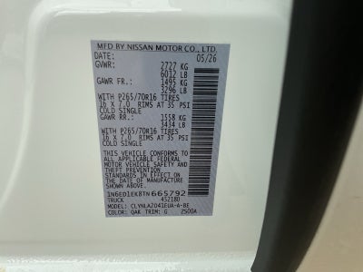 2026 Nissan Frontier Crew Cab S