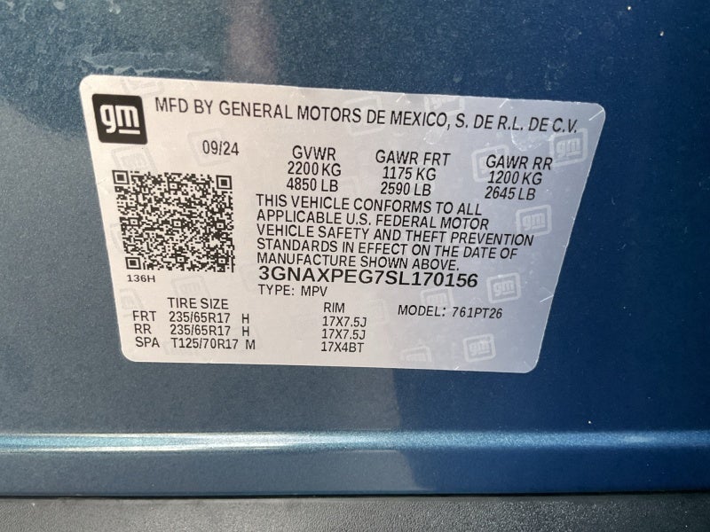 2025 Chevrolet Equinox AWD LT