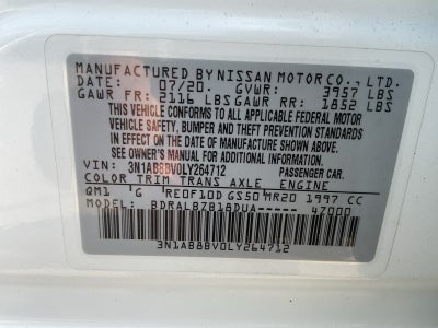 2020 Nissan Sentra S