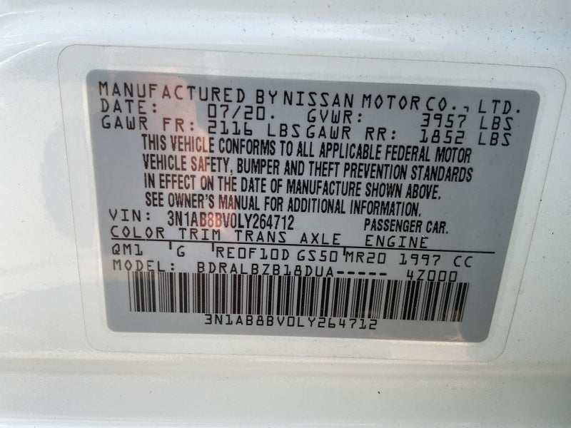 2020 Nissan Sentra S