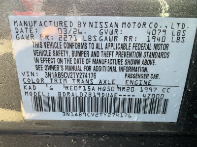 2026 Nissan Sentra SV