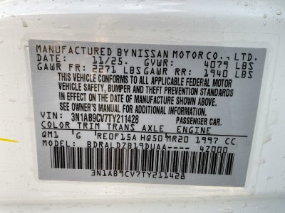 2026 Nissan Sentra SV