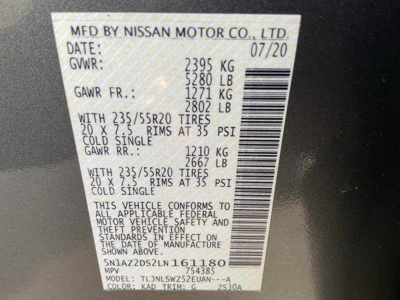 2020 Nissan Murano Platinum