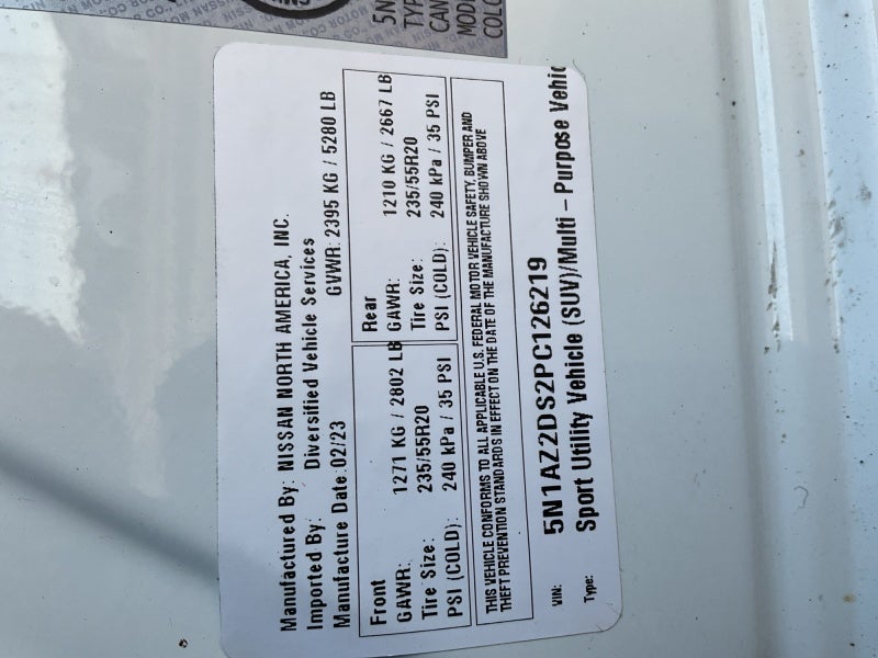 2023 Nissan Murano Platinum