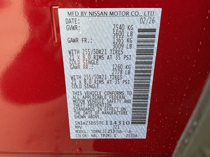 2026 Nissan Murano Platinum