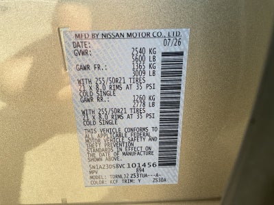 2027 Nissan Murano Platinum