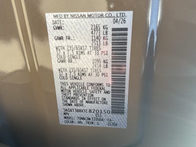 2026 Nissan Rogue Rock Creek®