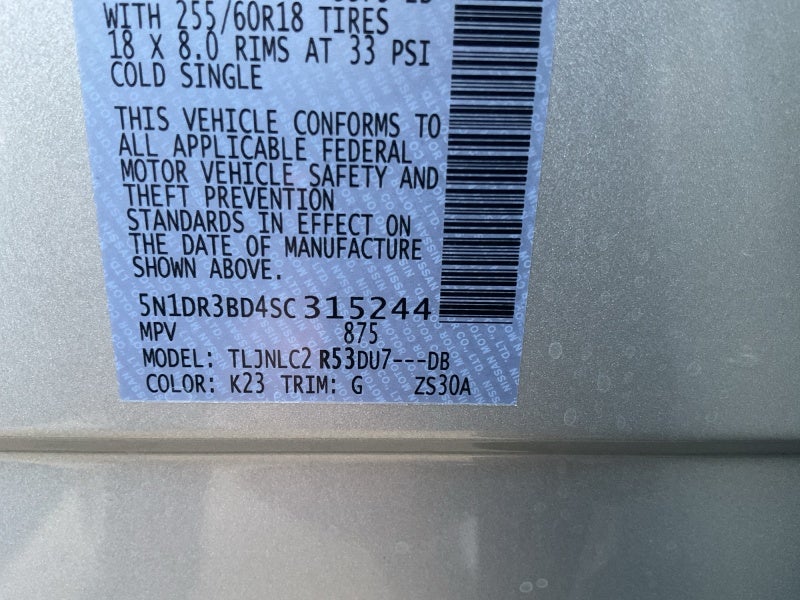 2025 Nissan Pathfinder SV