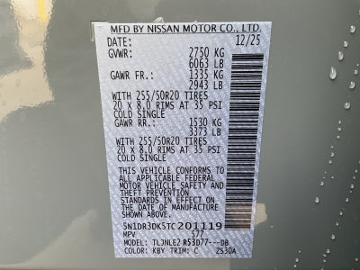 2026 Nissan Pathfinder Platinum