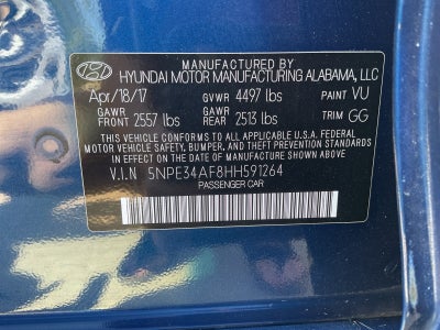 2017 Hyundai Sonata Sport