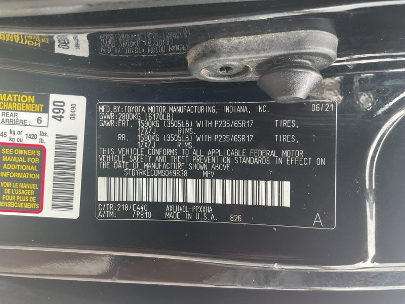 2021 Toyota Sienna XLE