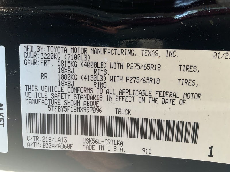 2021 Toyota Tundra 4WD Limited