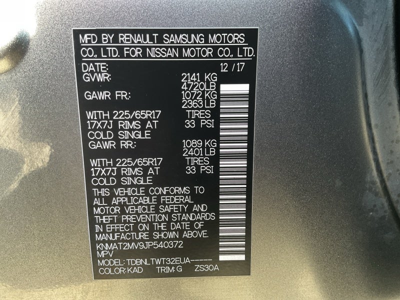 2018 Nissan Rogue SV