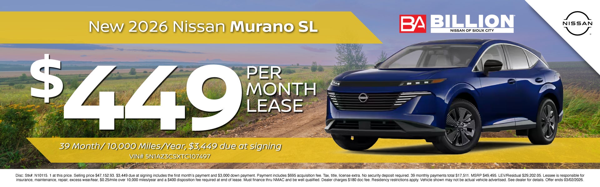 NEW 2026 NISSAN MURANO SL