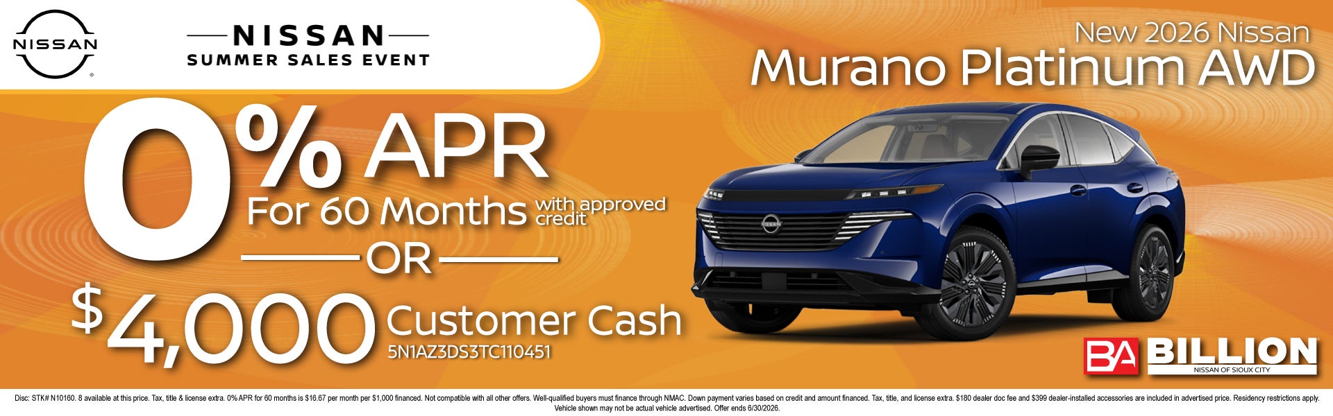 NEW 2026 NISSAN MURANO PLATINUM