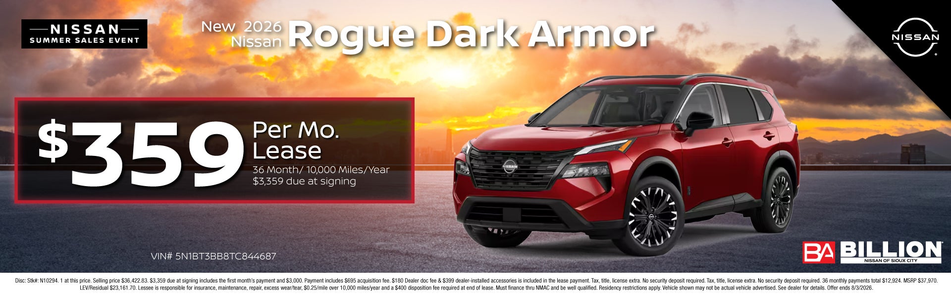 NEW 2026 NISSAN ROGUE DARK ARMOR