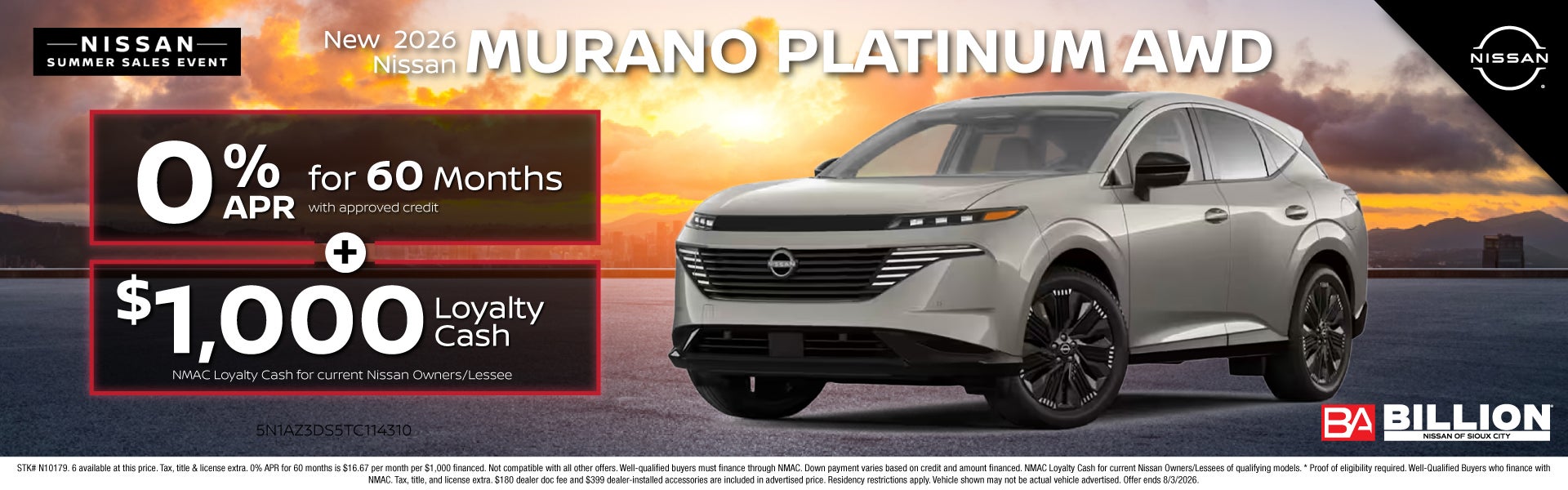 NEW 2026 NISSAN MURANO PLATINUM