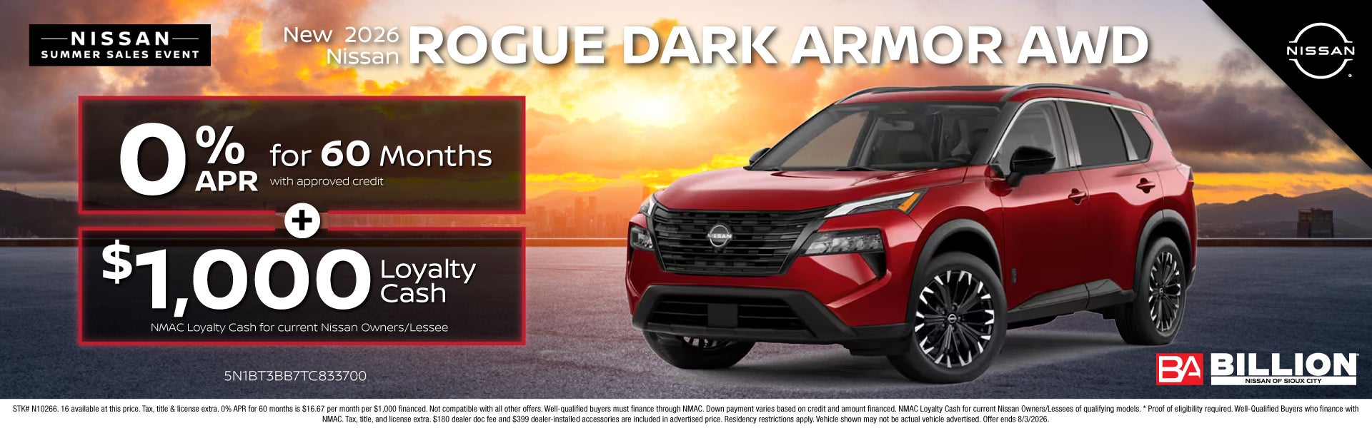 NEW 2026 NISSAN ROGUE DARK ARMOR
