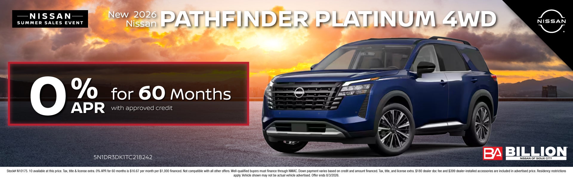NEW 2026 NISSAN PATHFINDER PLATINUM