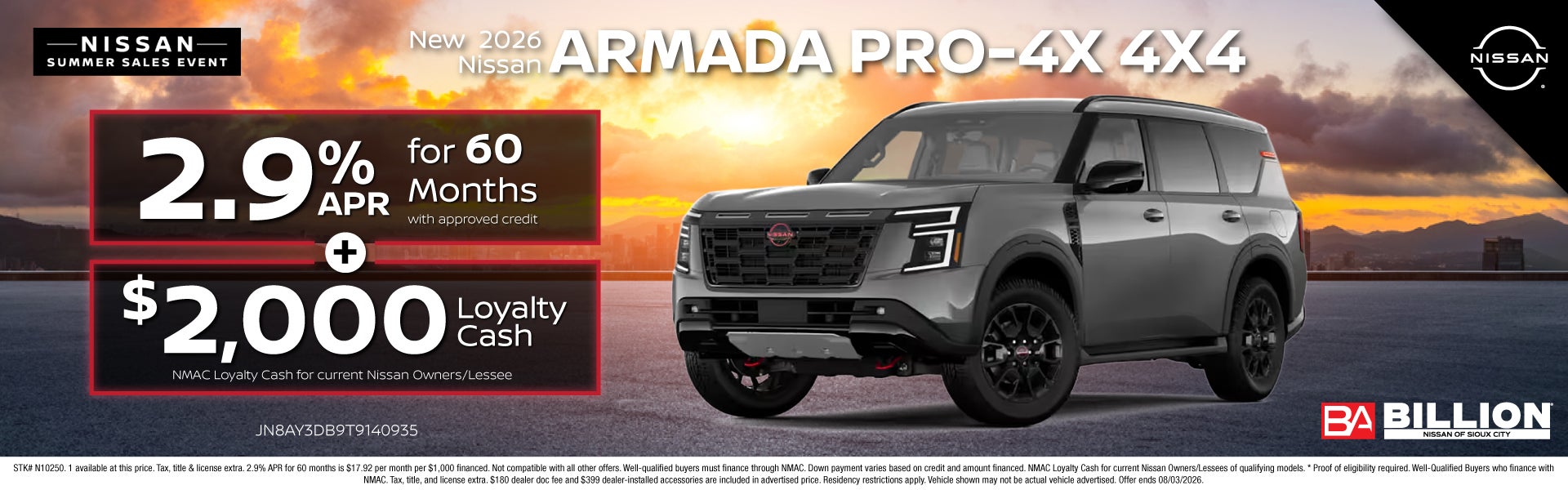 NEW 2026 NISSAN ARMADA PRO-4X