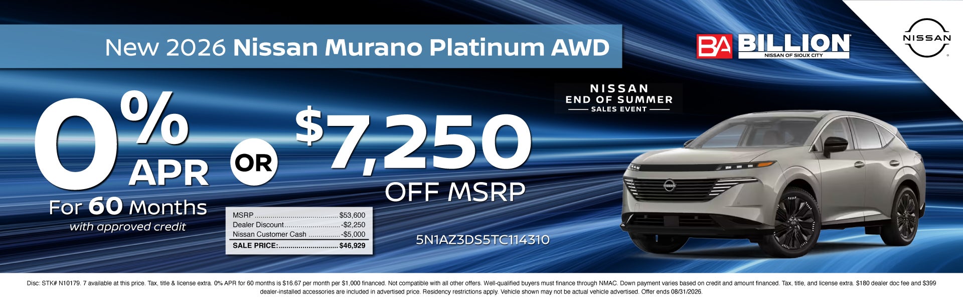NEW 2026 NISSAN MURANO PLATINUM