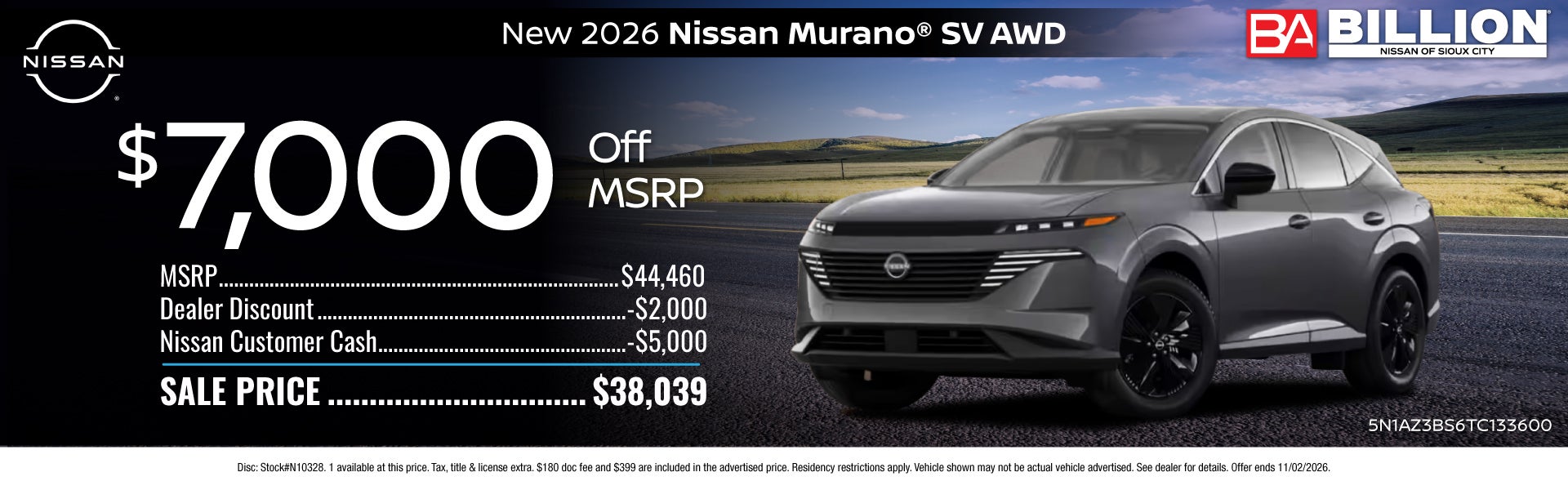 NEW 2026 NISSAN MURANO SV